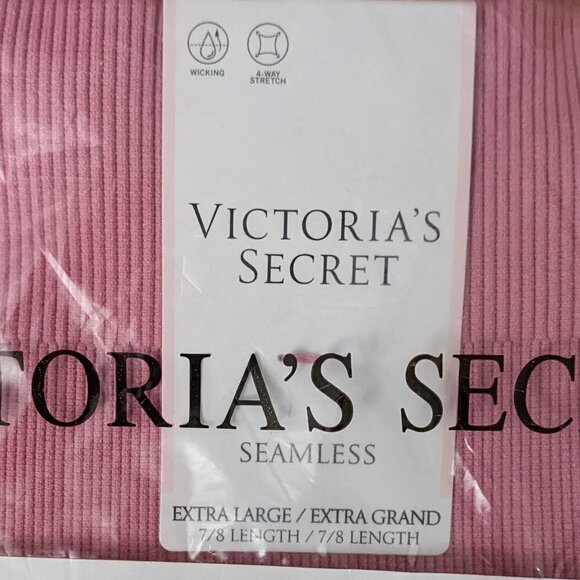 🧡 Victoria's Secret Ribbed 7/8 Seamless, Wicking Tights - Picture 2 of 5